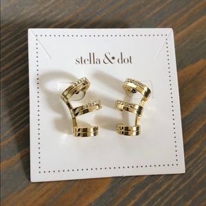 Stella & Dot Pave Crawler Earrings